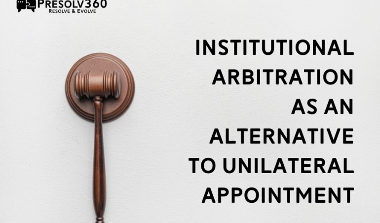 Institutional Arbitration